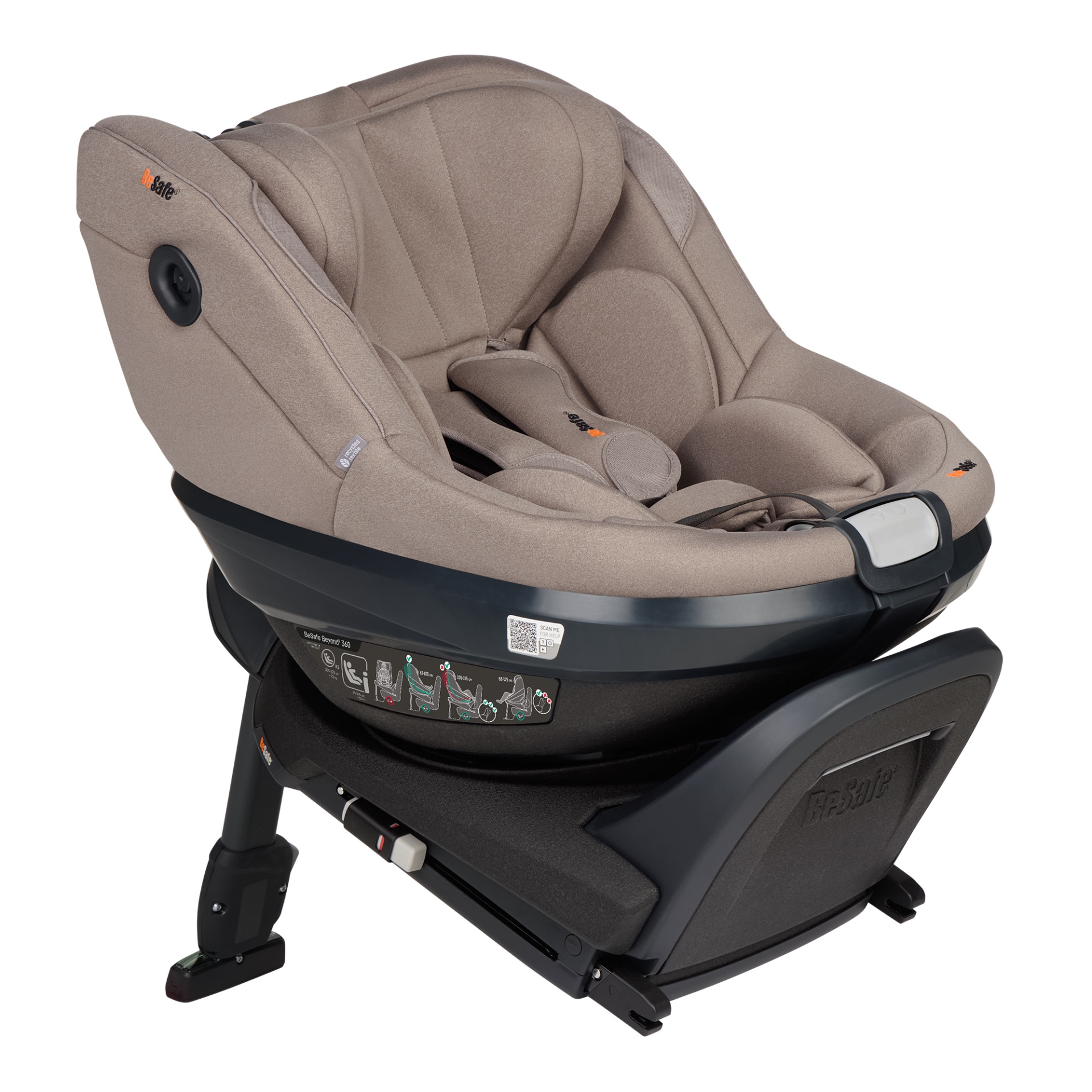 BeSafe Beyond2 180 Reboarder Dark Sand SoftBreeze
