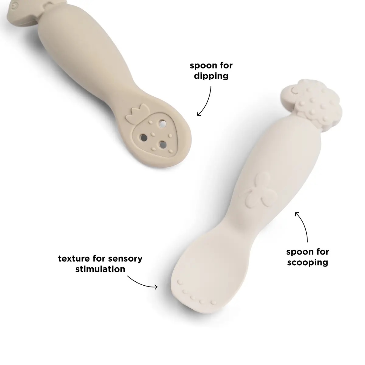 Done by Deer Babylöffel-Set tiny farm sand Done by Deer Babylöffel-Set tiny farm sand