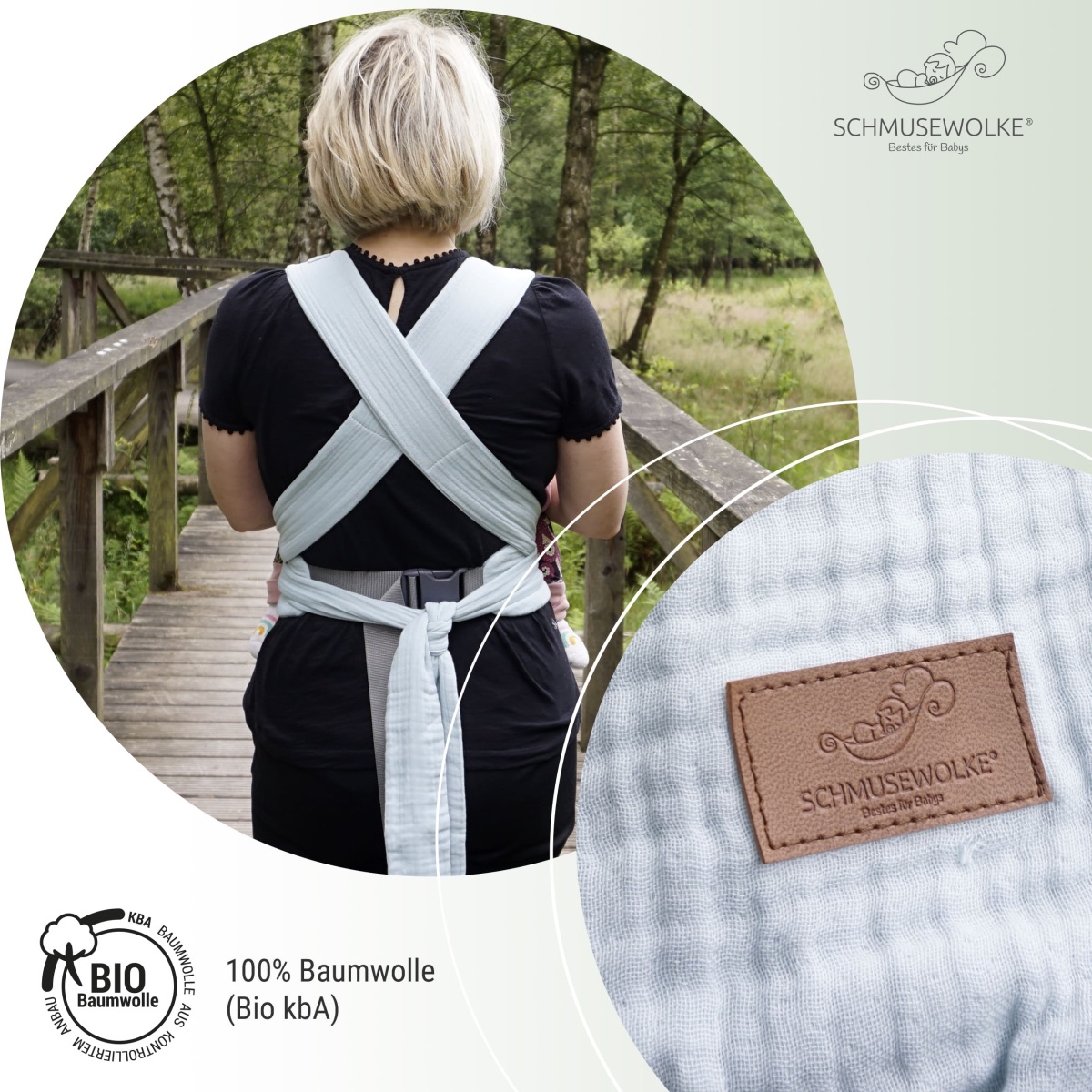 Schmusewolke Aurora Halfbuckle (50 - 86 cm / 12 Kilo) Breeze Schmusewolke Aurora Halfbuckle (50 - 86 cm / 12 Kilo) Breeze