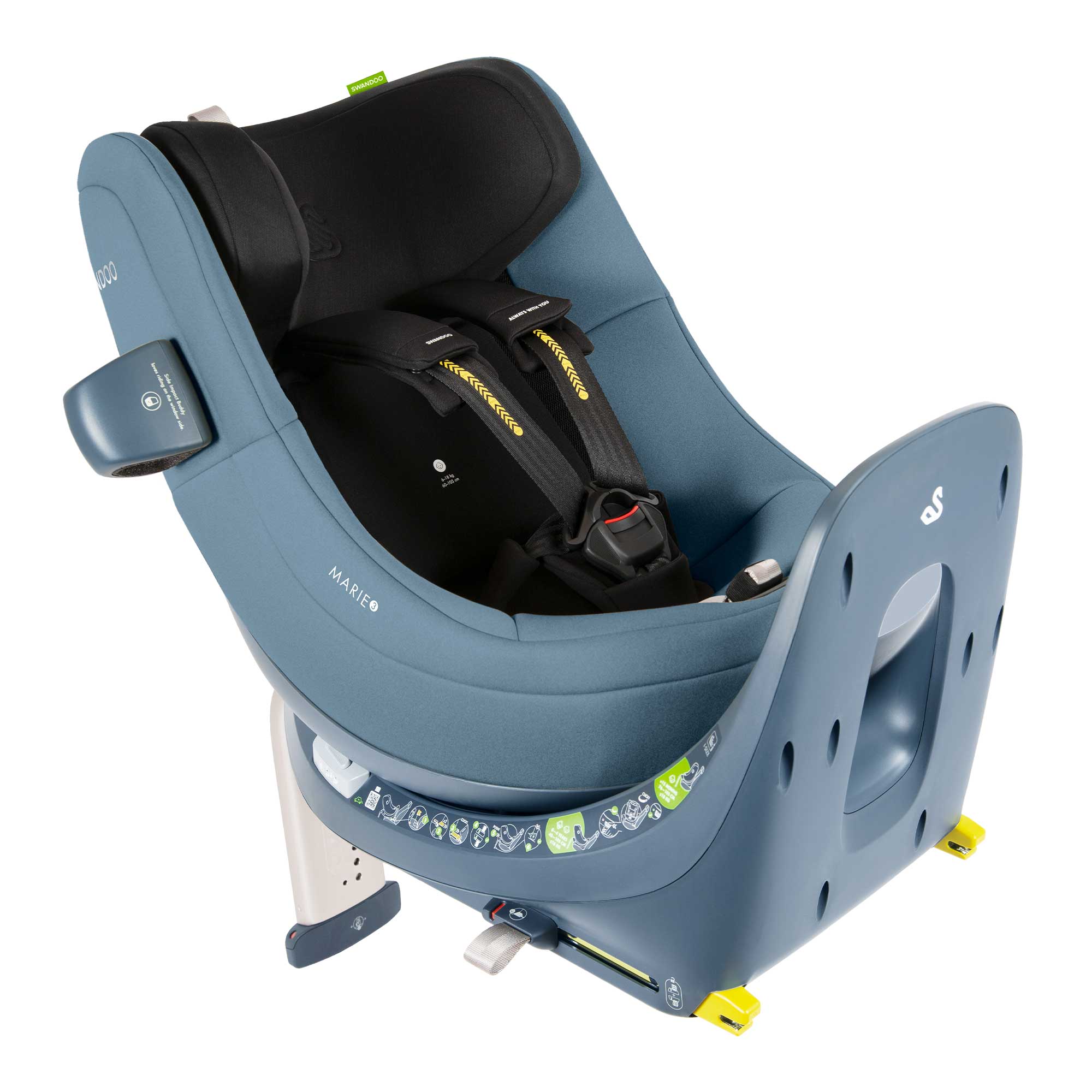 SWANDOO MARIE 5.0 i-Size Reboarder (40 – 105 cm/ 0 – 18 kg) 0+/1 Blueberry SWANDOO MARIE 5.0 i-Size Reboarder (40 – 105 cm/ 0 – 18 kg) 0+/1 Blueberry