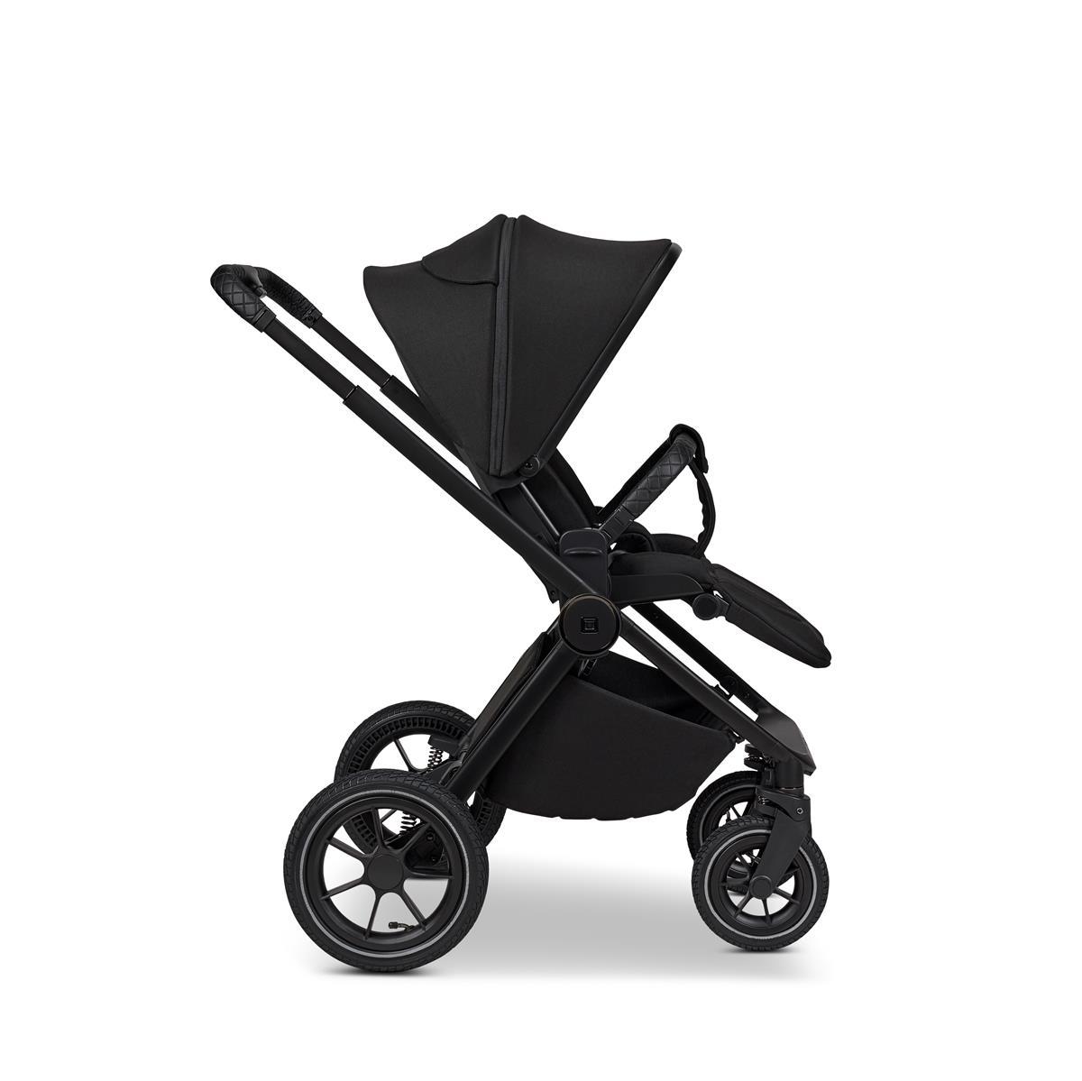 Moon GIO+ Kinderwagen-Set onyx / matt Moon PIÙ Kinderwagen SET onyx / chrome