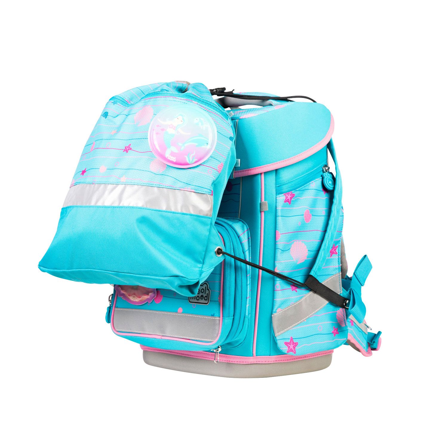 School-Mood Champion Maxx Pro 7-tlg. Schulranzenset Lilly (Meerjungfrau)