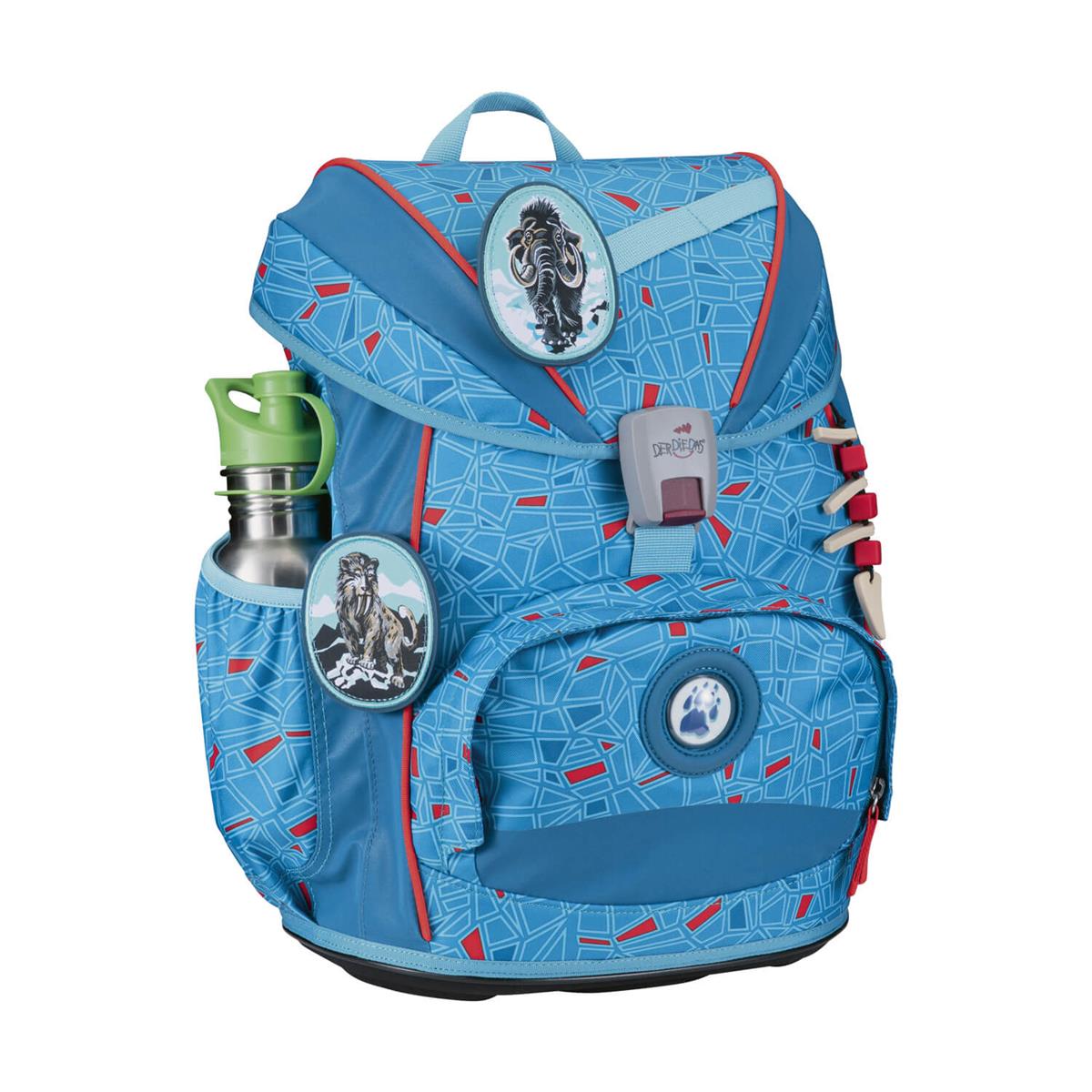 Der Die Das Schulranzen-Set Ergoflex 2025/2026 5 tlg. Superflash Blue Ice