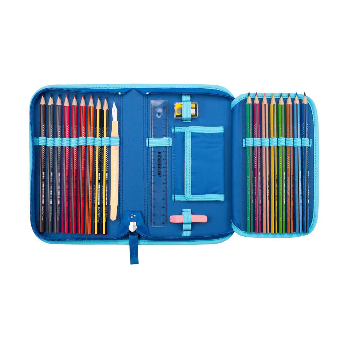 Der Die Das Schulranzen-Set Ergoflex Tiny 5 tlg. NEON Set Monster