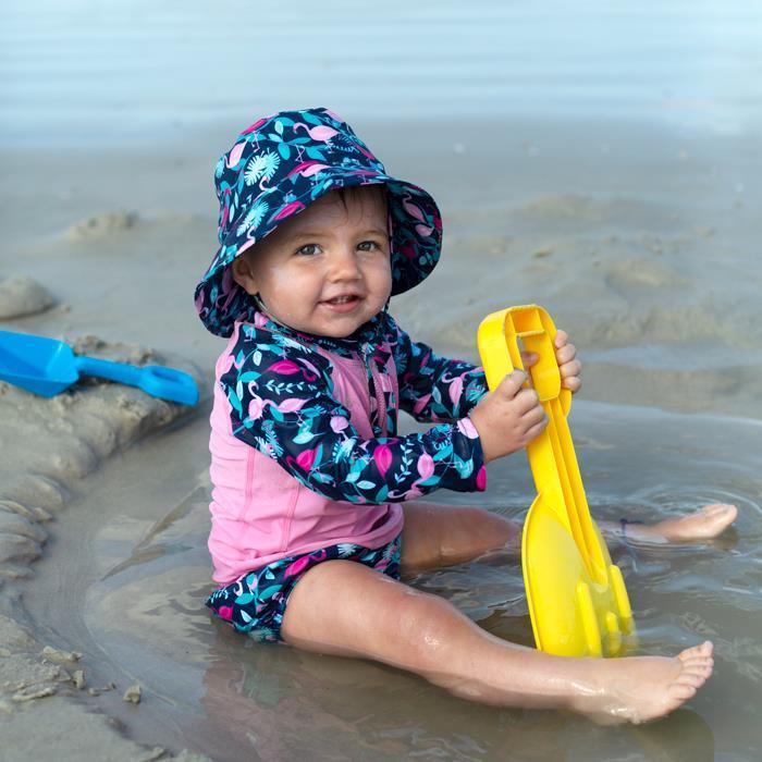 green sprouts Sonnenhut UV50+ Navy Flamingos green sprouts Sonnenhut UV50+ Navy Flamingos