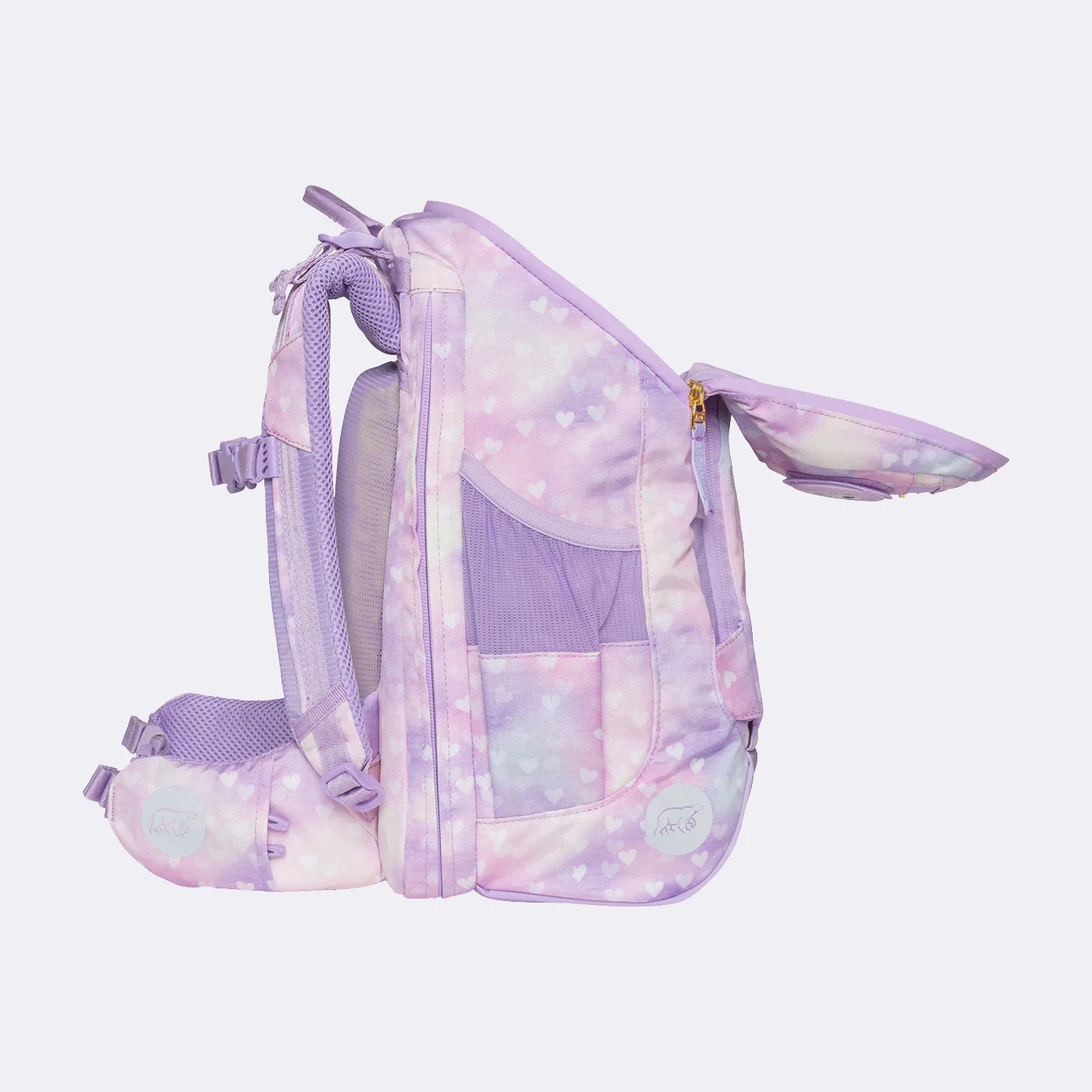 Beckmann Schulrucksack-Set Active Air FLX 6-teilig Unicorn Princess Purple