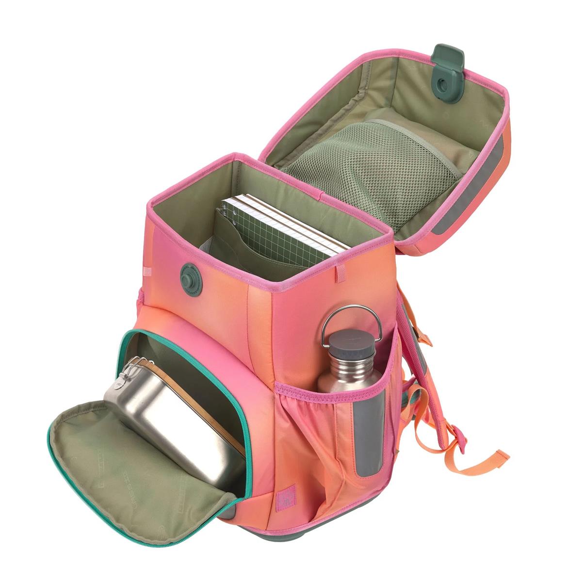 Lässig Schulranzen-Set Unique Light 2026 Sunset Pink