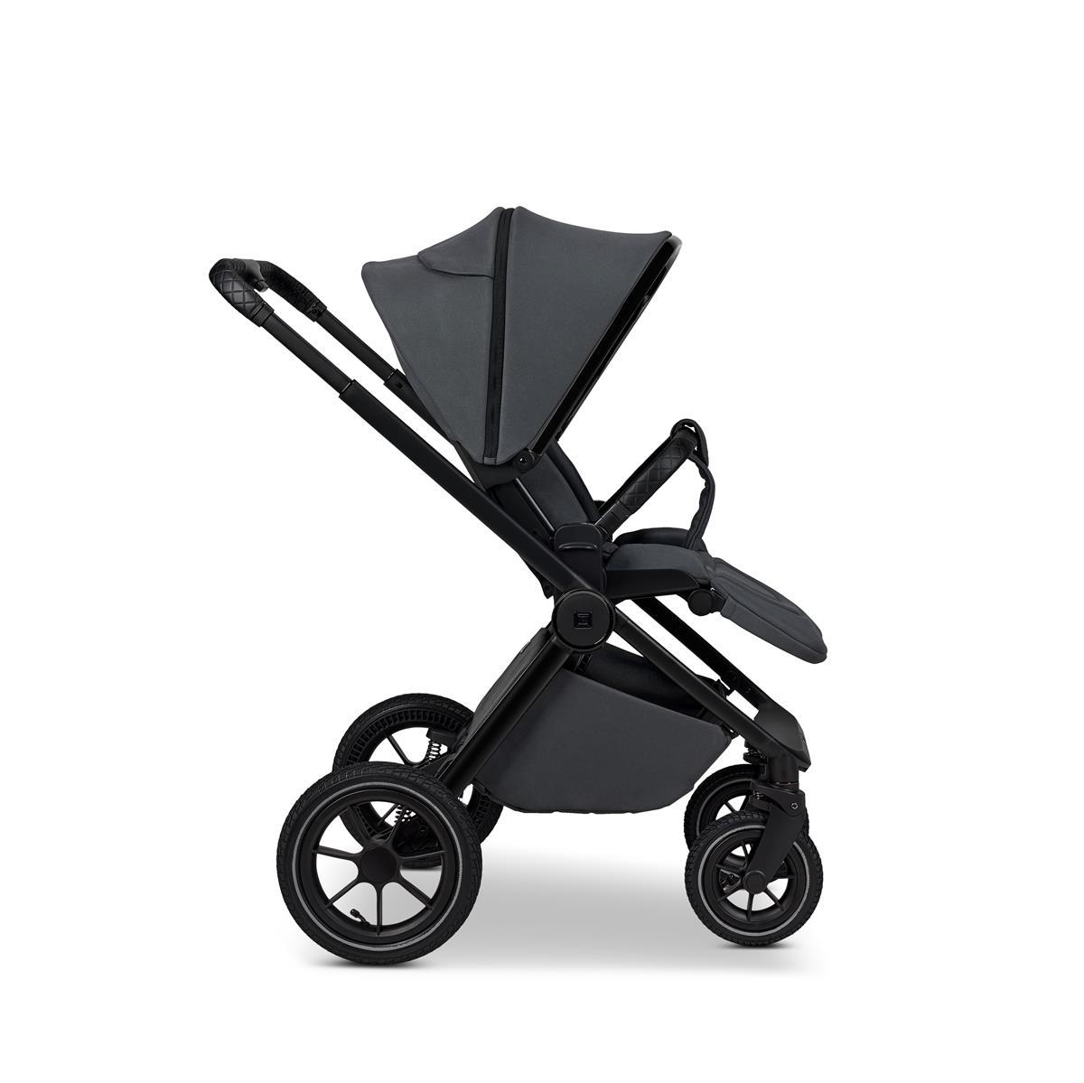 Moon GIO+ Kinderwagen-Set anthra / chrome Moon PIÙ Kinderwagen SET anthra / matt