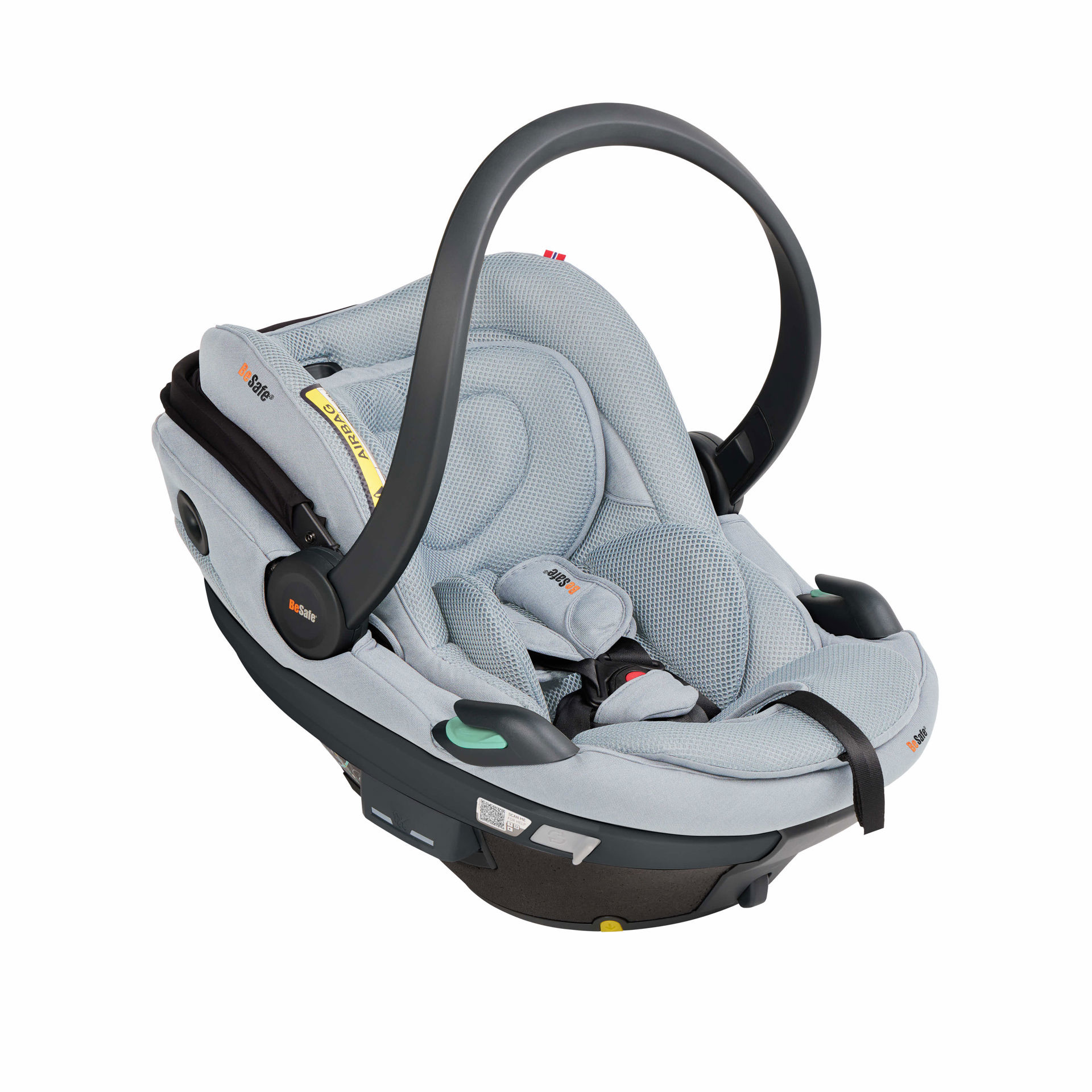 BeSafe Beyond Go Babyschale (40 - 87cm / 0 - 13 Kilo) Peak Mesh