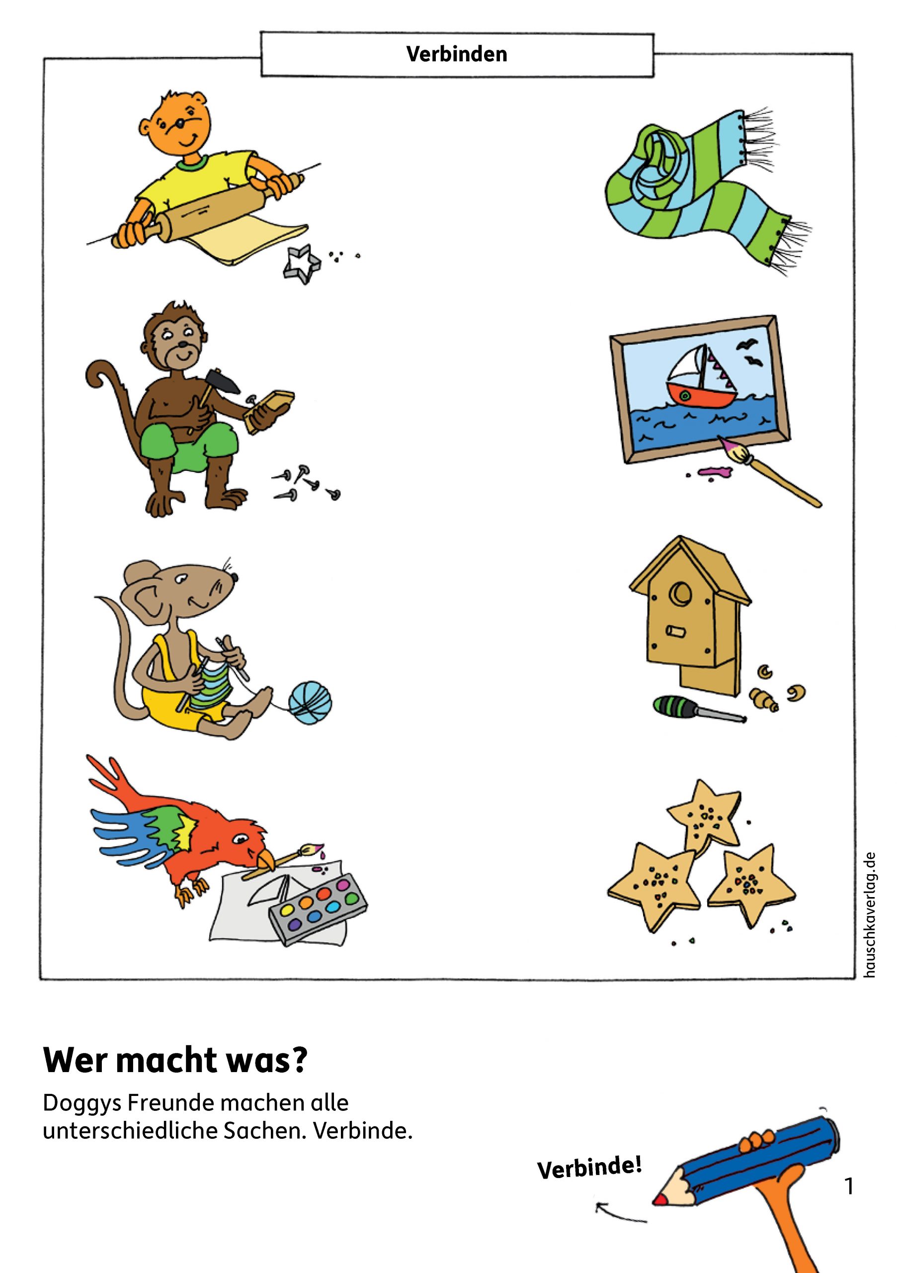 Hauschkaverlag Kindergartenblockab 4 Jahre Verbinden, vergleichen, Fehler finden