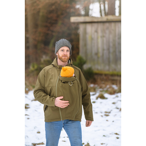 mamalila Softshell-Tragejacke für Männer Allrounder khaki S mamalila Softshell-Tragejacke für Männer Allrounder khaki S
