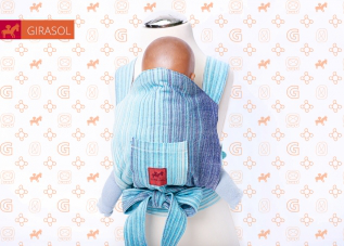 GiraSol Puppentragen MySol Candy Clouds / blue GiraSol Puppentragen MySol Candy Clouds / blue