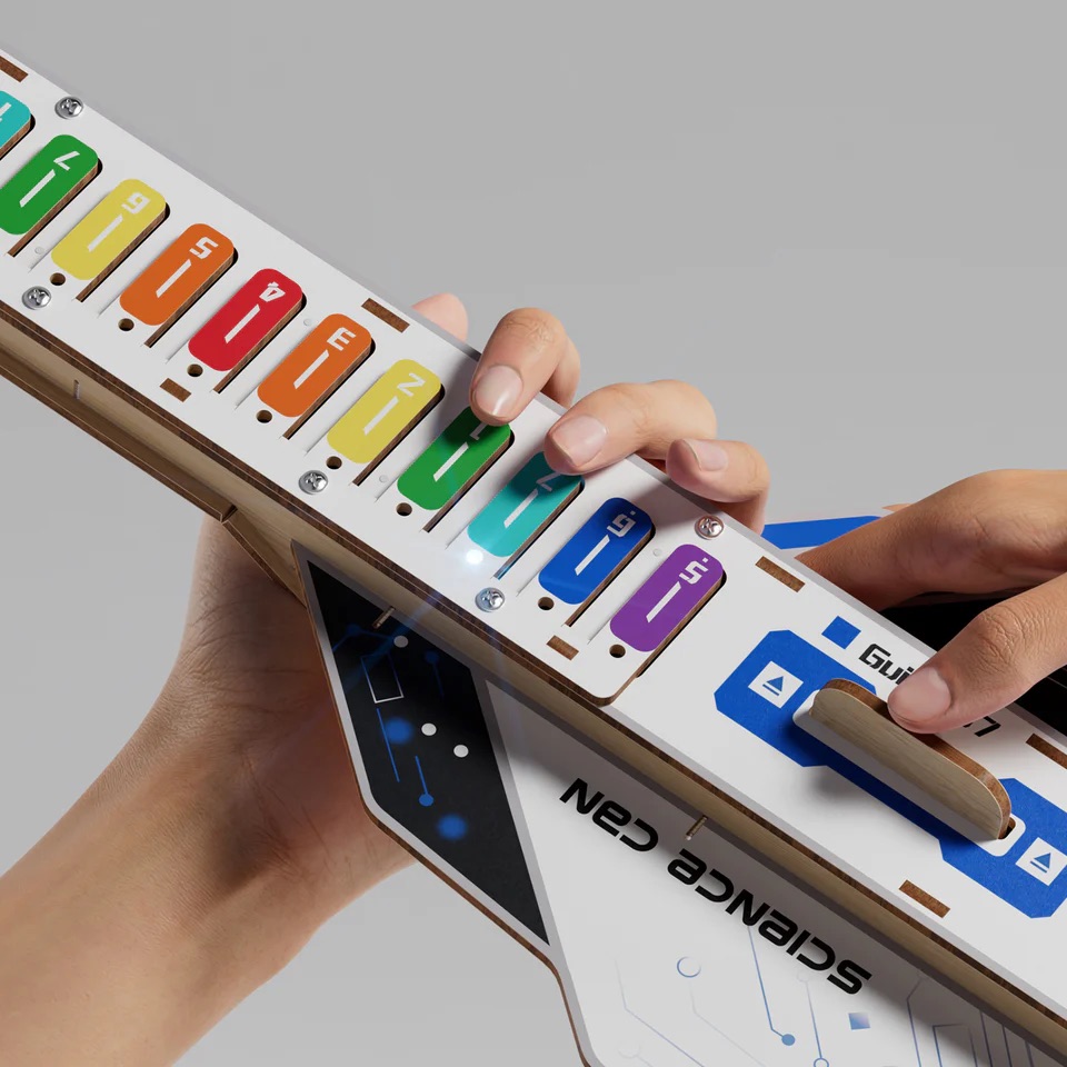 Topbright ELEKTRISCHE GITARRE CONSTRUCTION SET Bunt