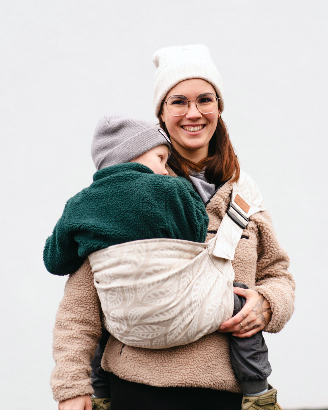 Qookie Go - Hüfttrage Flora Pearl