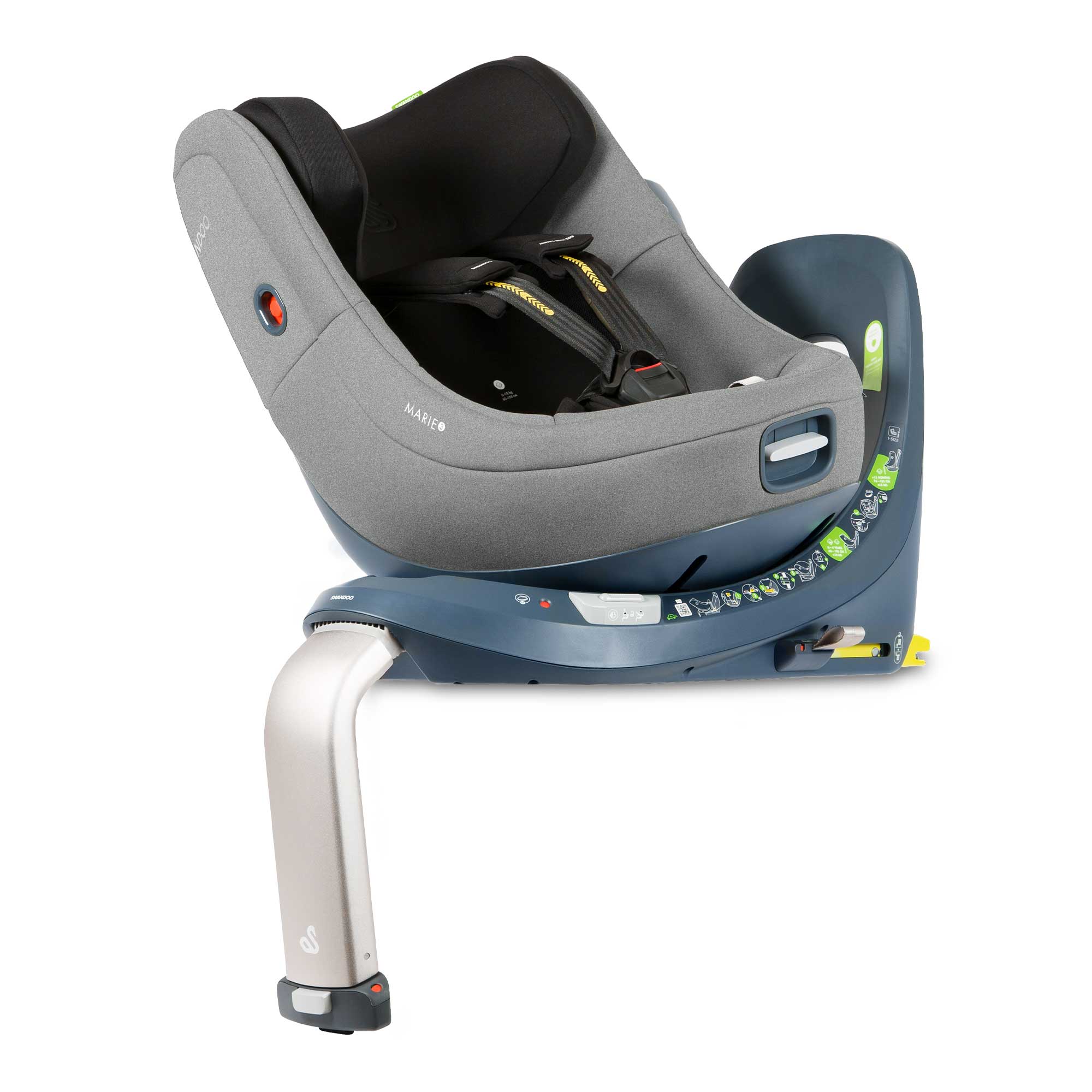 SWANDOO MARIE 5.0 i-Size Reboarder (40 – 105 cm/ 0 – 18 kg) 0+/1 Sesame Grey