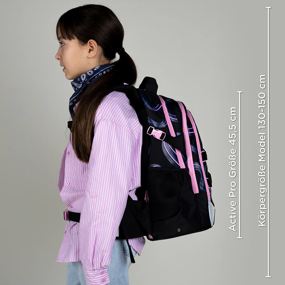 neoxx ACTIVE PRO Schulrucksack Hello Wave
