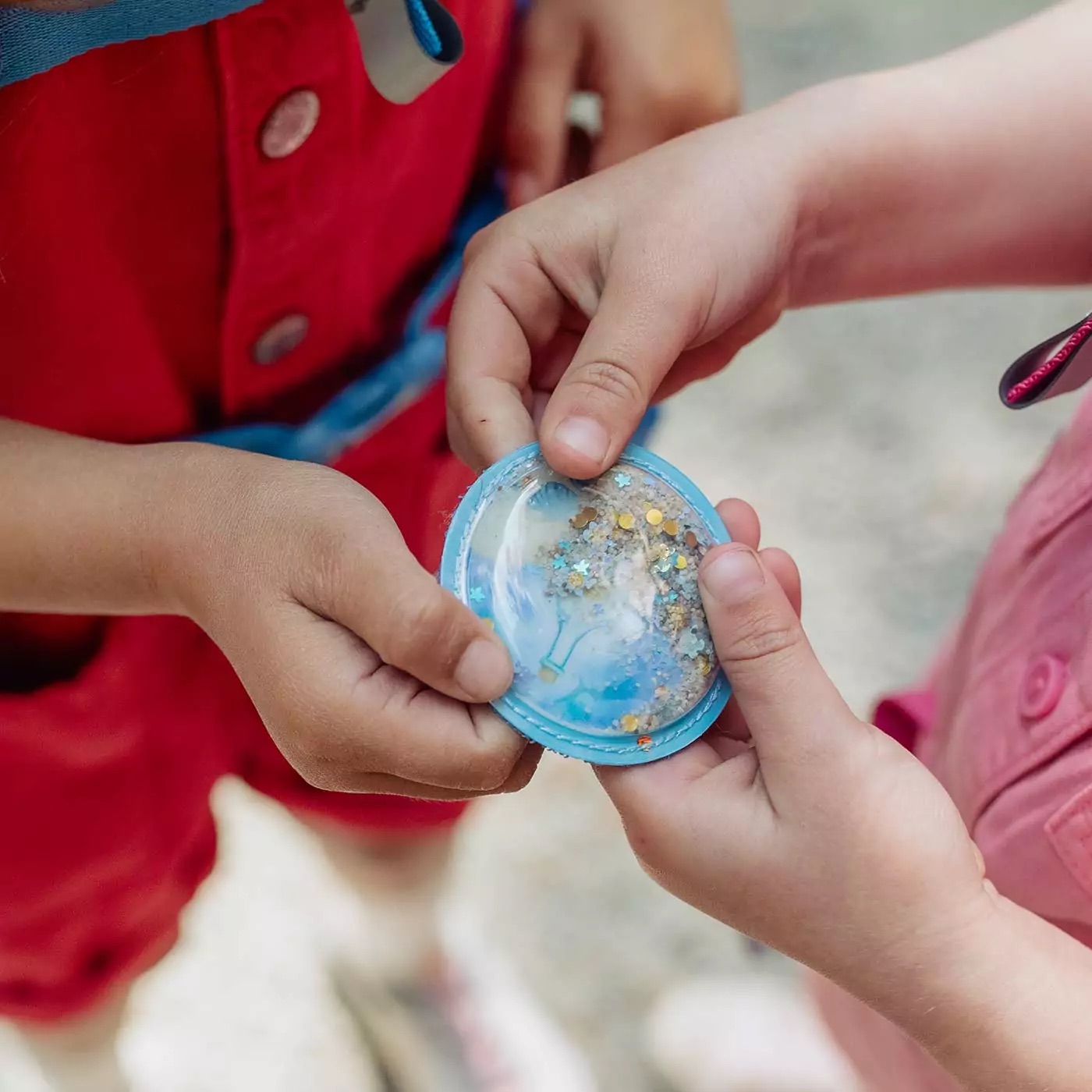 Beckmann Mini Rucksack mit Buttons (Klettis) Set Ocean
