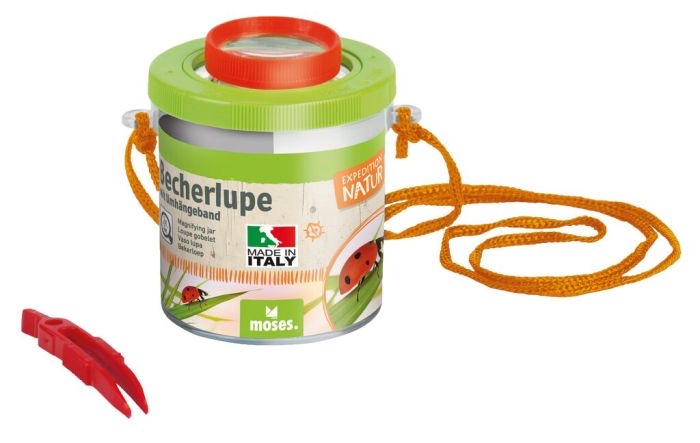 moses Expedition Natur Becherlupe mit Band moses Expedition Natur Becherlupe mit Band klein