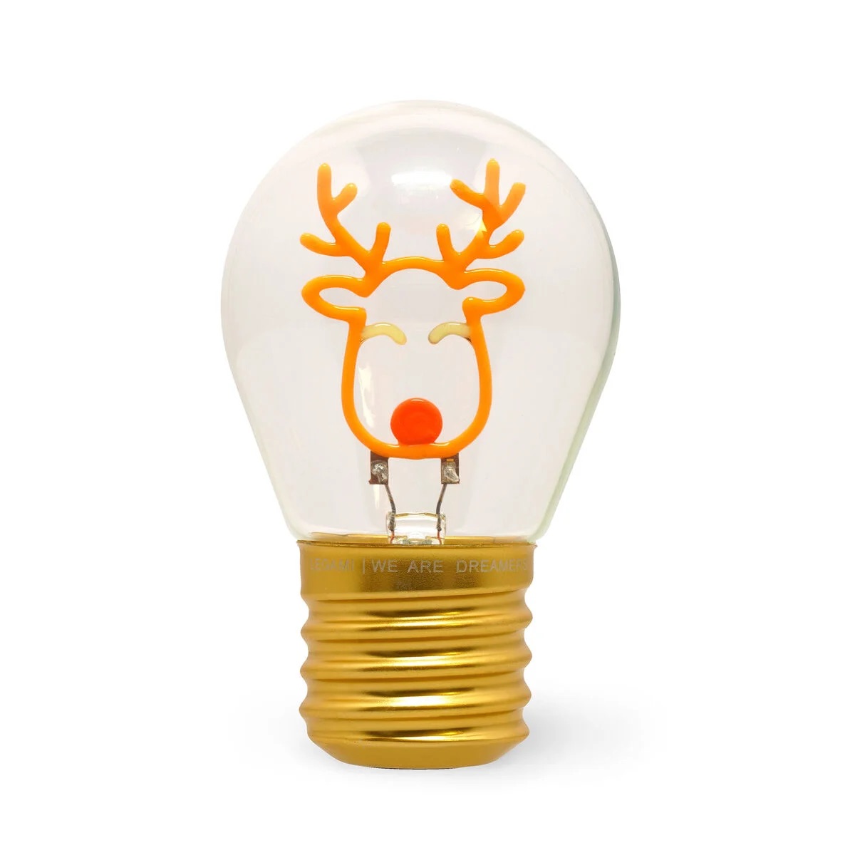 Legami Weihnachten 2025 Artikel Deko-Tischlampe in Glühbirnenform - Reindeer - Bulb Fiction Legami Weihnachten 2025 Artikel Deko-Tischlampe in Glühbirnenform - Reindeer - Bulb Fiction