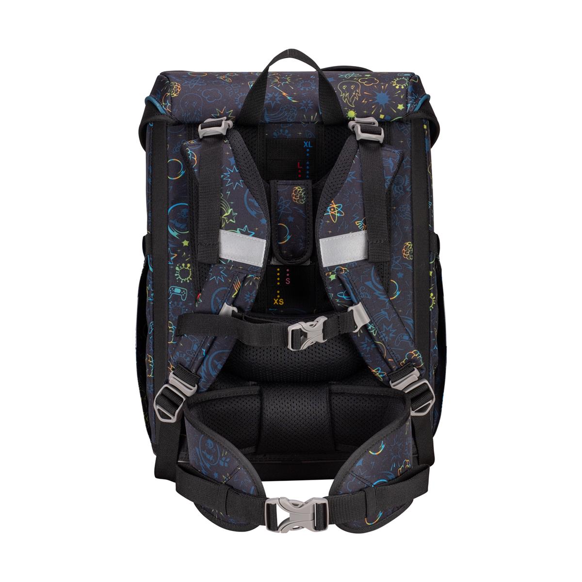 Der Die Das Schulranzen-Set Ergoflex Easy 2025 tlg. LED Crazy