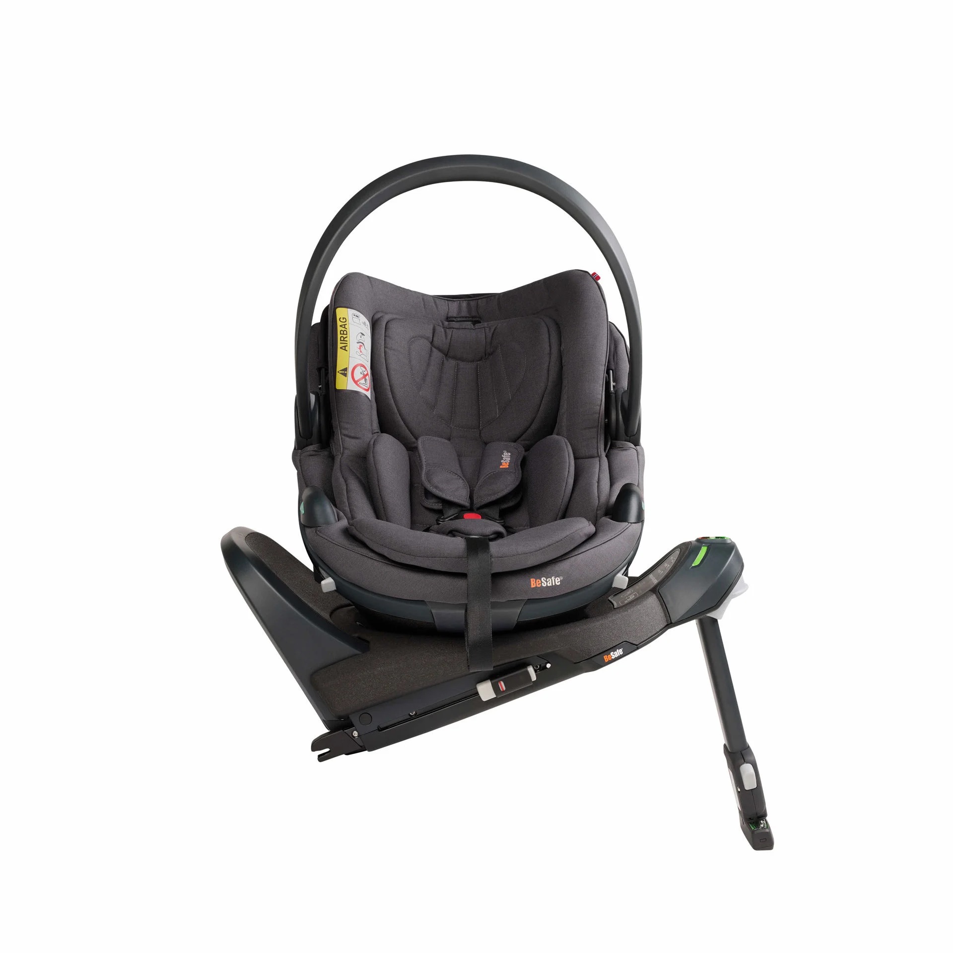 BeSafe Beyond Go Babyschale (40 - 87cm / 0 - 13 Kilo) Dark Grey Mélange