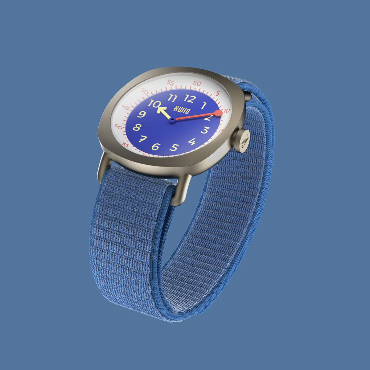 KWIO Tikk Armbanduhr für Kinder Nova Champagner/Blau