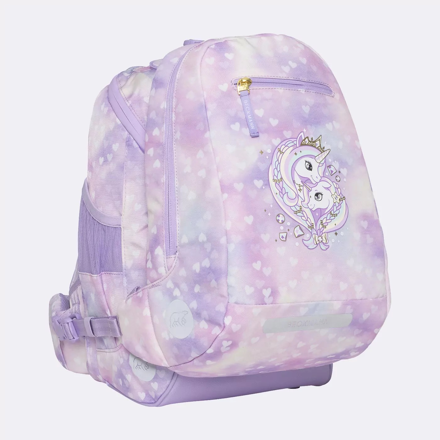 Beckmann Schul- & Tagesrucksack Unicorn Princess Purple