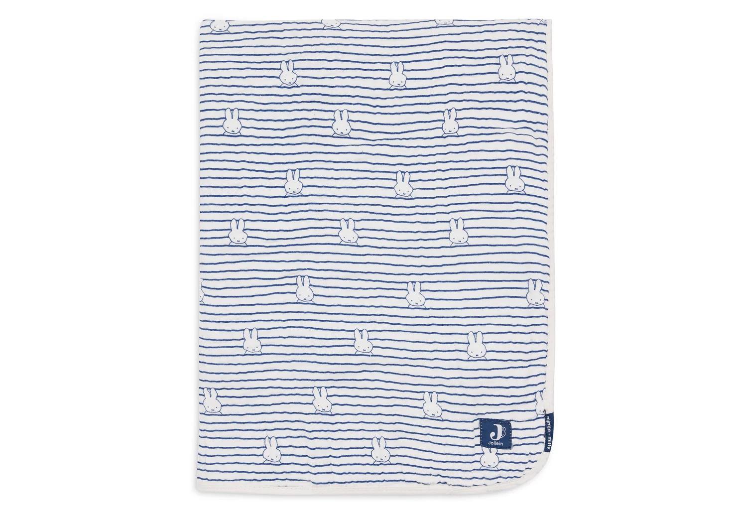 Jollein Decke - Miffy Stripe Navy