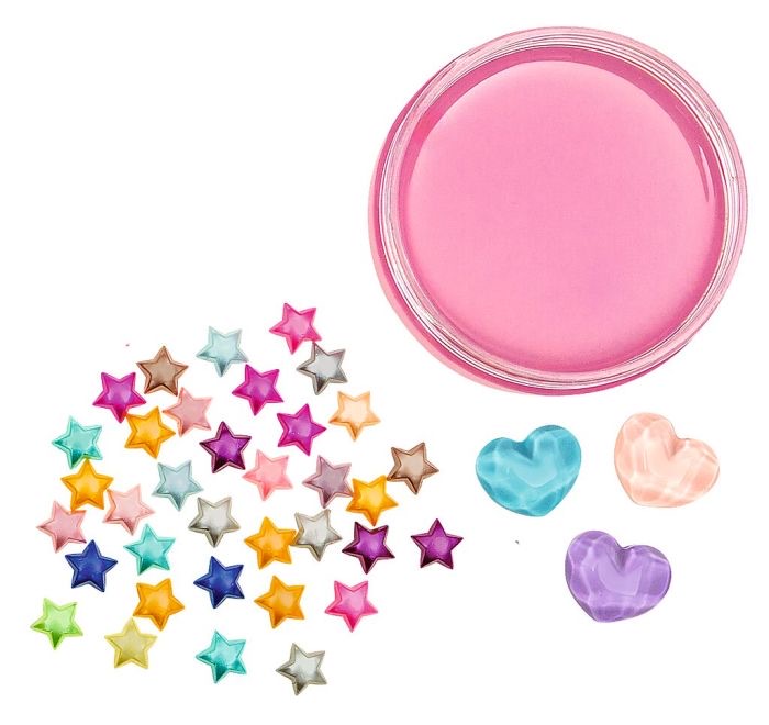 Moses Glibber-Knete - Mit Konfetti und Deko pink