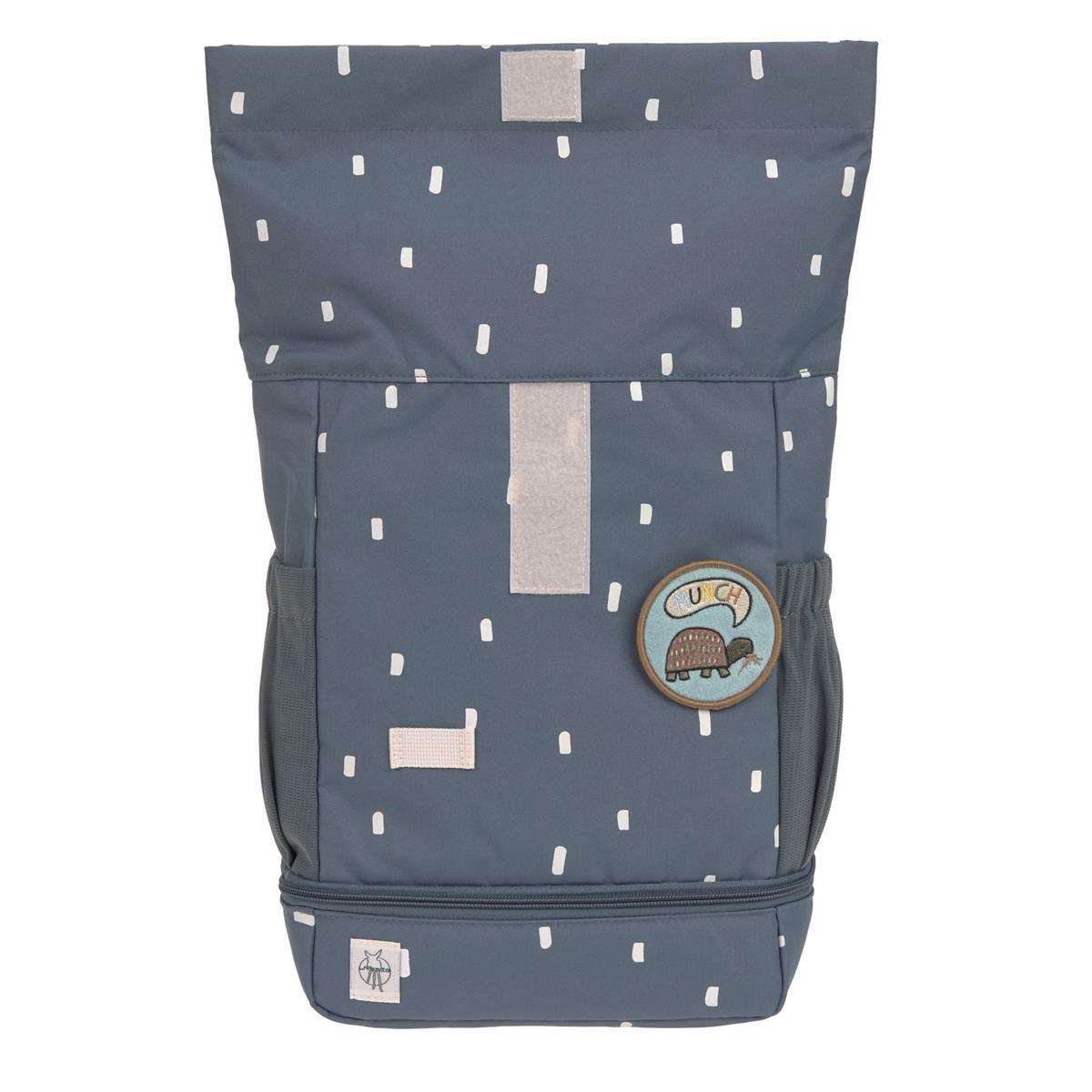 Lässig Kindergartenrucksack Rolltop Happy Prints, Dunkelblau