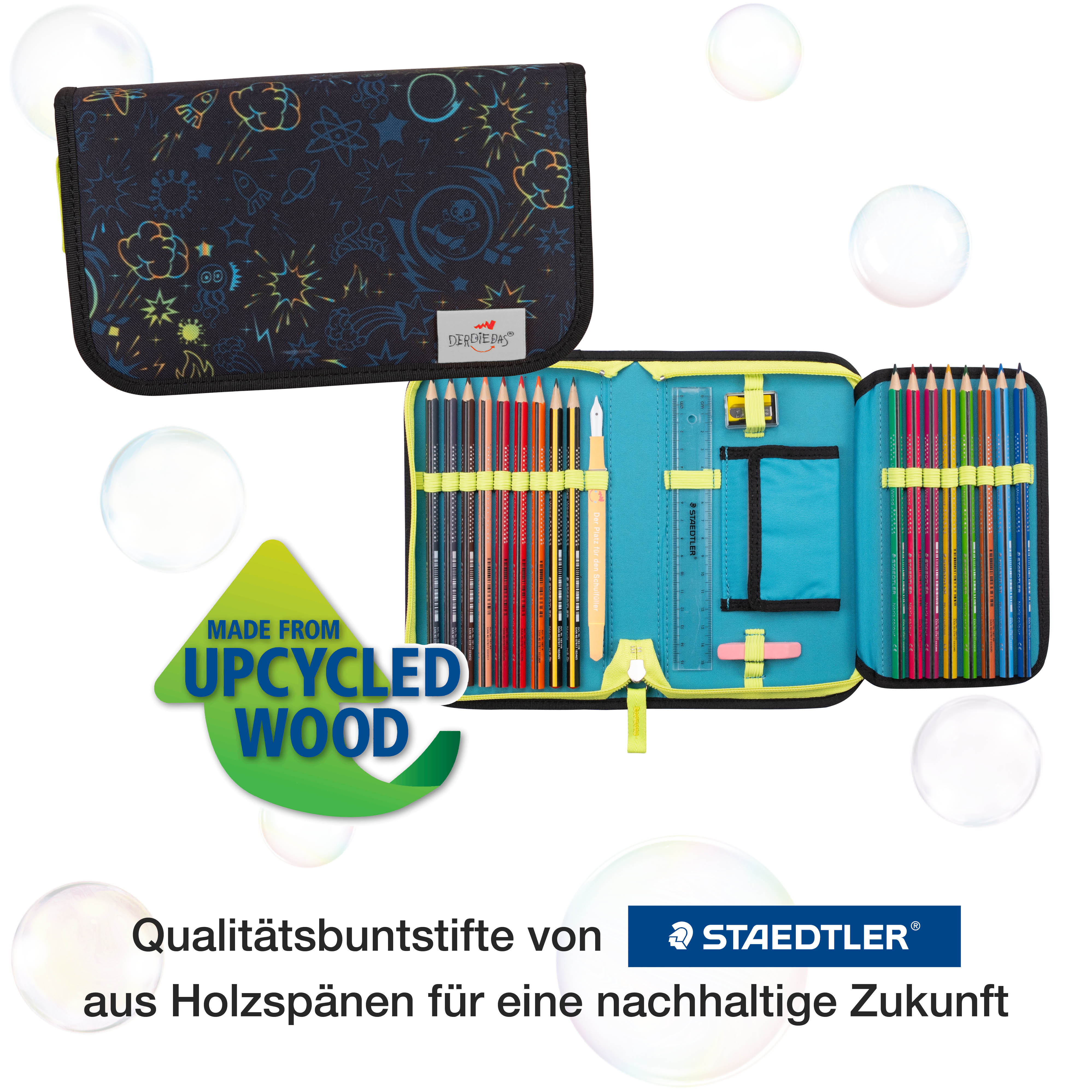 Der Die Das Schulranzen-Set Ergoflex 2025 5 tlg. LED Crazy Der Die Das Schulranzen-Set Ergoflex 2025 5 tlg. LED Crazy