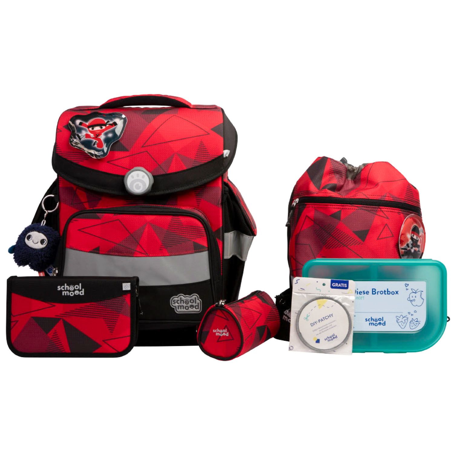 School-Mood Timeless Pro Schulranzen-Set 2025 7-tlg. Kai (Ninja) School-Mood Timeless Pro Schulranzen-Set 2025 7-tlg. Kai (Ninja)