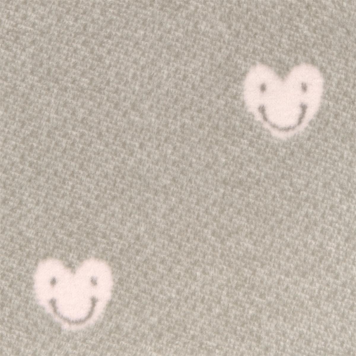 Lässig Babydecke Bio-Baumwolle 75x100 Grau Rosa