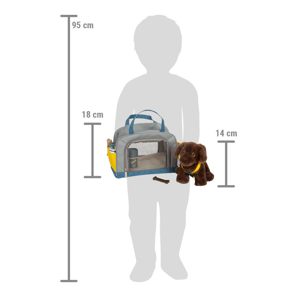 small foot Hund mit Tasche und Pflege-Set braun small foot Hund mit Tasche und Pflege-Set braun