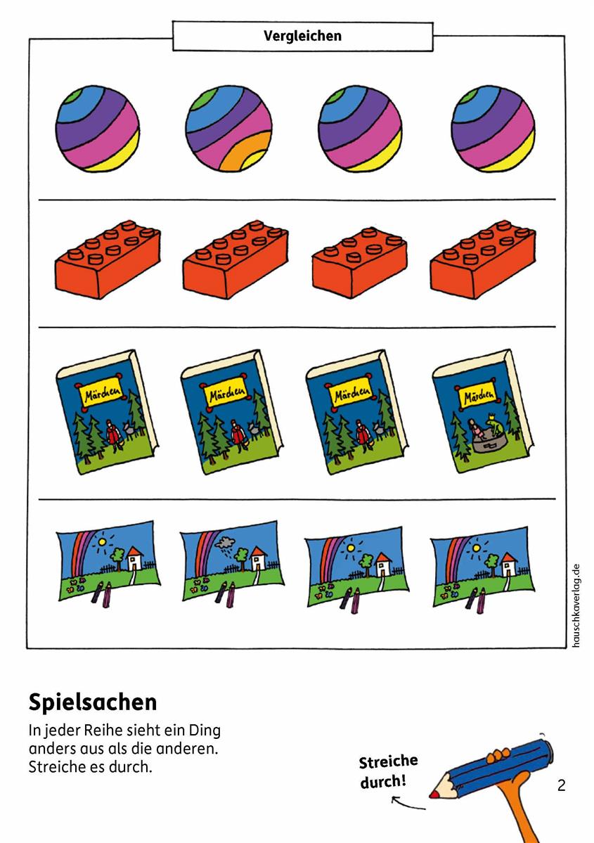 Hauschkaverlag Vorschulblock 5 Jahre Konzentration und Wahrnehmung