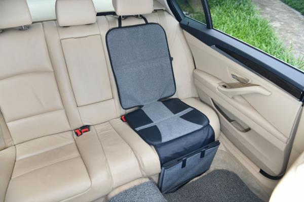 altabebe Autositzauflage mit Box für die Füße Grau