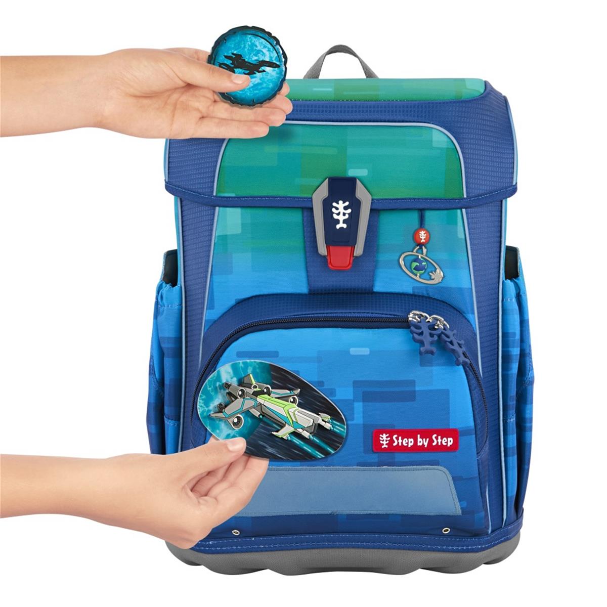 Step by Step Cloud Schulranzen-Set Limited Edition Ocean Space Craft Spike