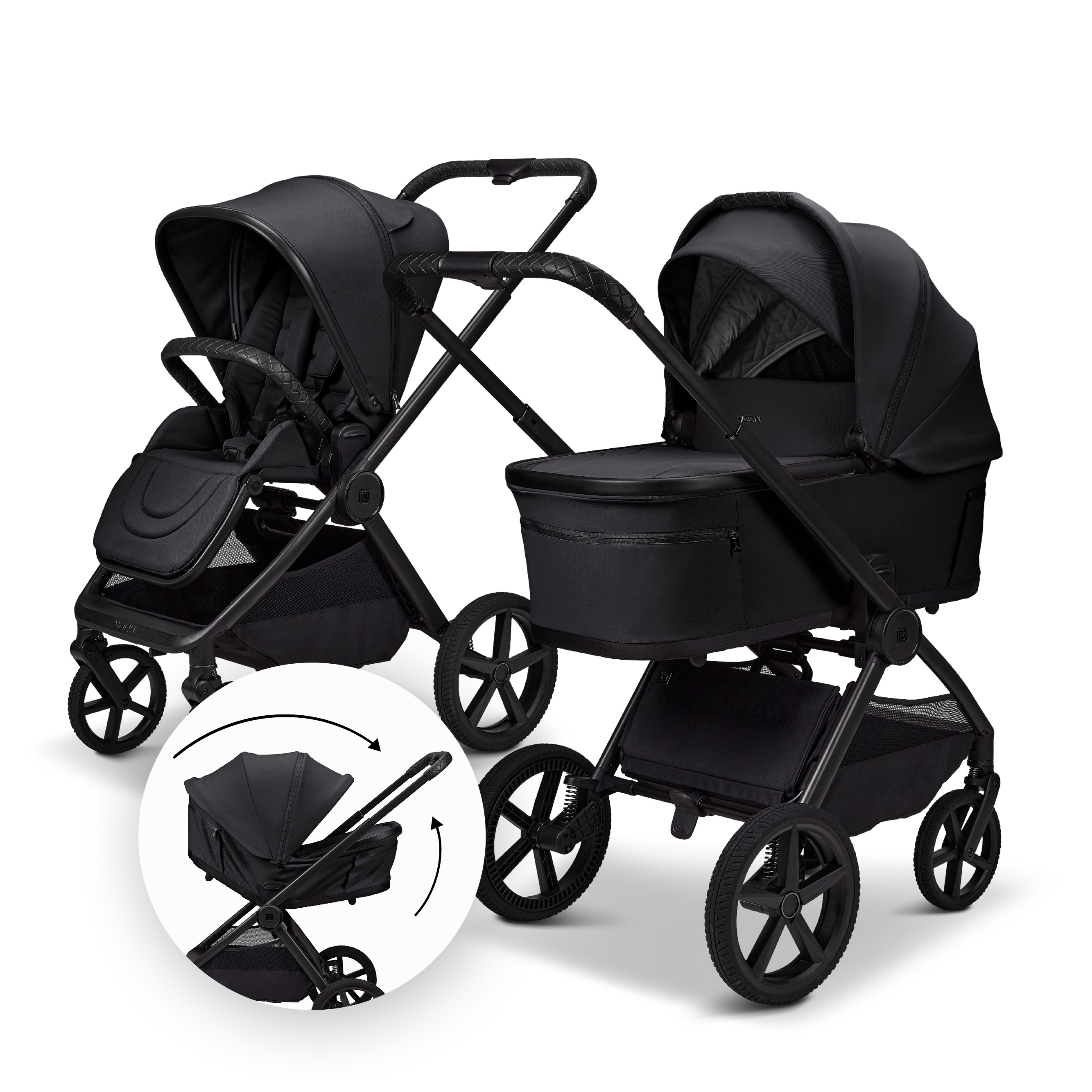 Moon GIO 2.0 Fold Kinderwagen-Set onyx