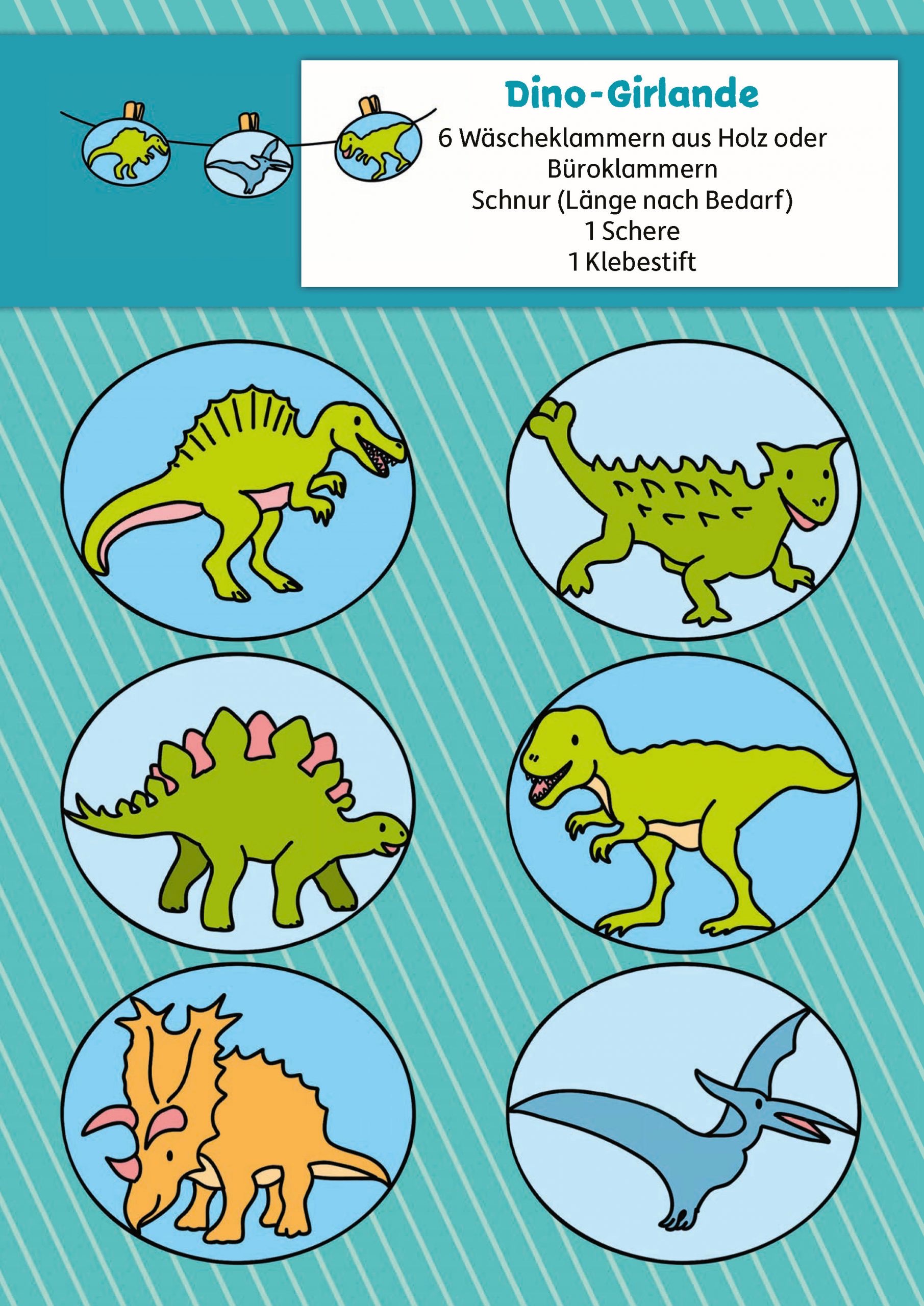 Hauschkaverlag Lass uns Basteln - Bastelbuch ab 4 Jahre Dinosaurier