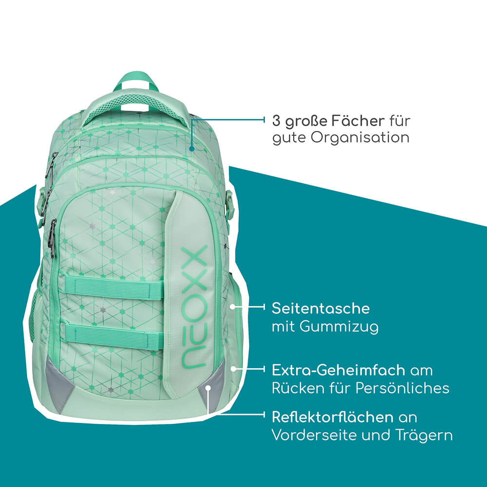 neoxx ACTIVE PRO Schulrucksack Dragon Thunder