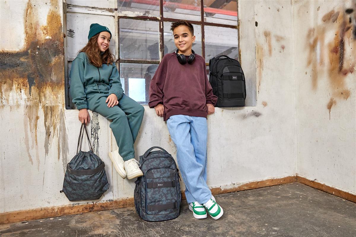 Lässig Schulrucksack BOLD Origin Spots Blau