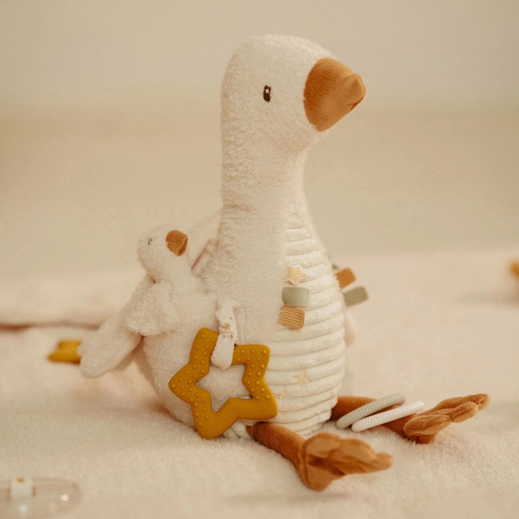 Little Dutch Aktivitäten-Kuscheltier Gans Weiß - Kleine Gans