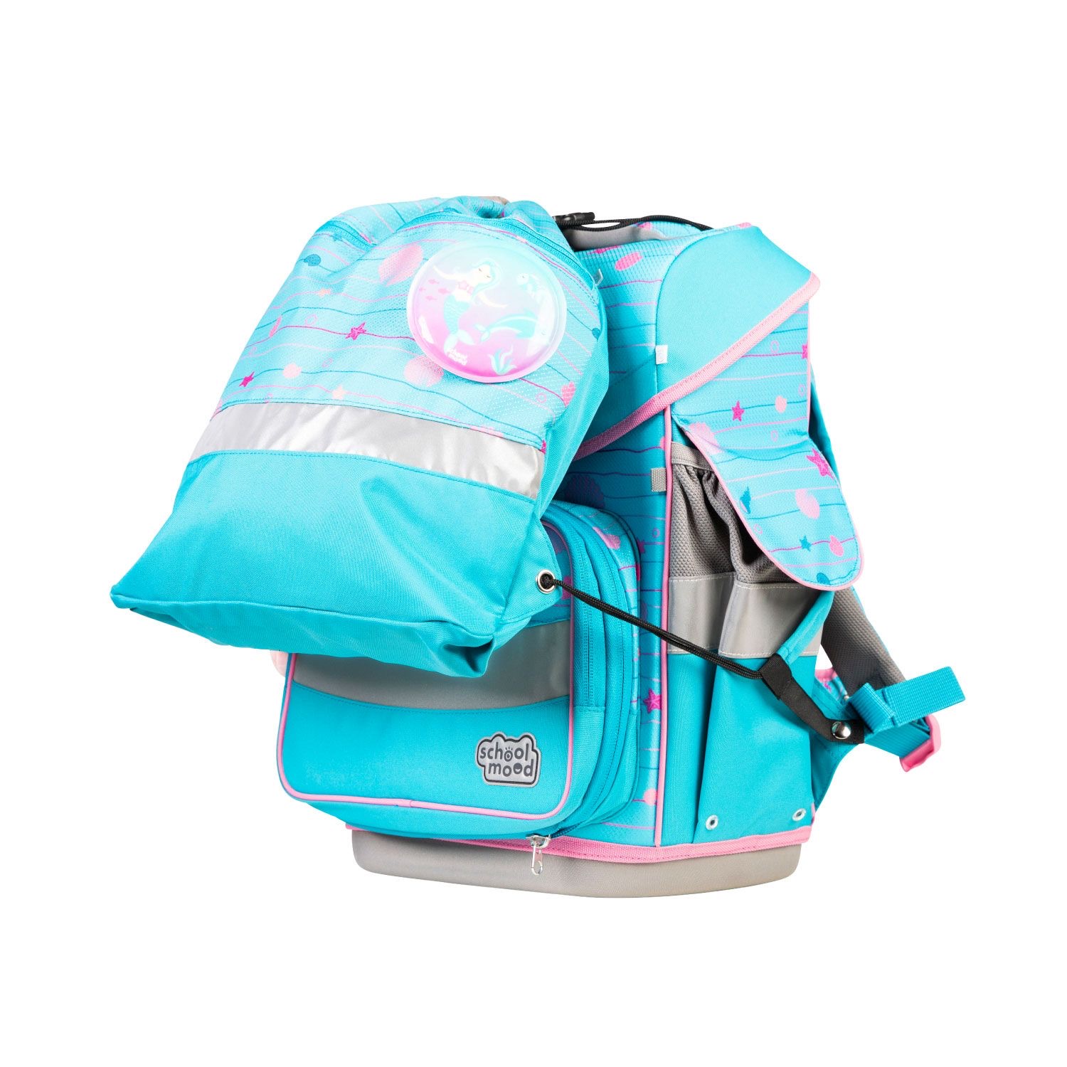 School-Mood Timeless Pro Schulranzen-Set 2025/2026 7-tlg. Lilly (Meerjungfrau)