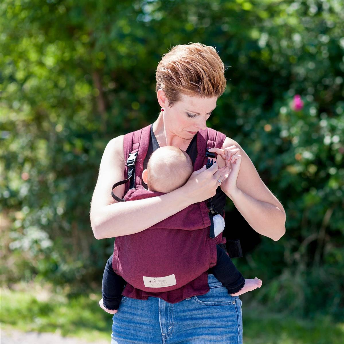 Storchenwiege BabyCarrier bordeaux