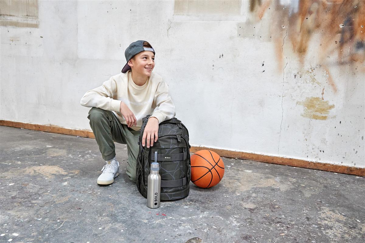 Lässig Schulrucksack BOLD Origin Edges Grau