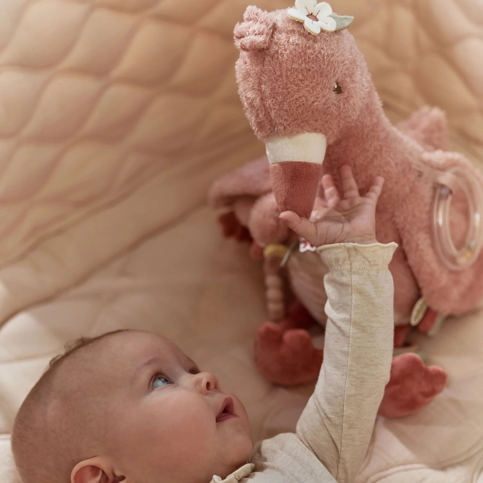 Little Dutch Aktivitätskuscheltier Flamingo Pink