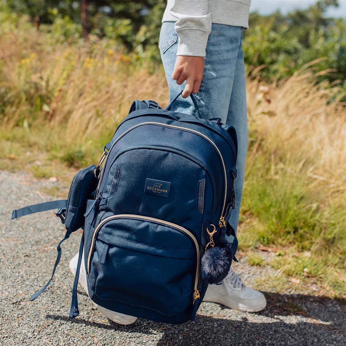 Beckmann Sport Air Schulrucksack Blue Gold