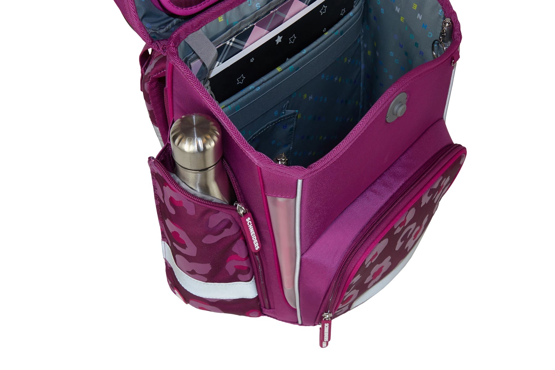 Schneiders Ergolite Schulranzen-Set 9-tlg. Berry Paw Schneiders Ergolite Schulranzen-Set 9-tlg. Berry Paw