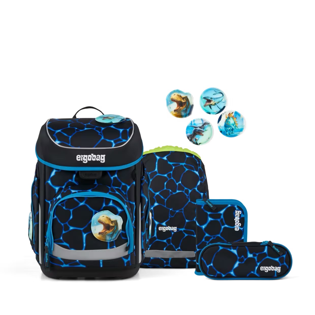 ergobag Schulranzen-Set cubo 2026 Bärassic Garden