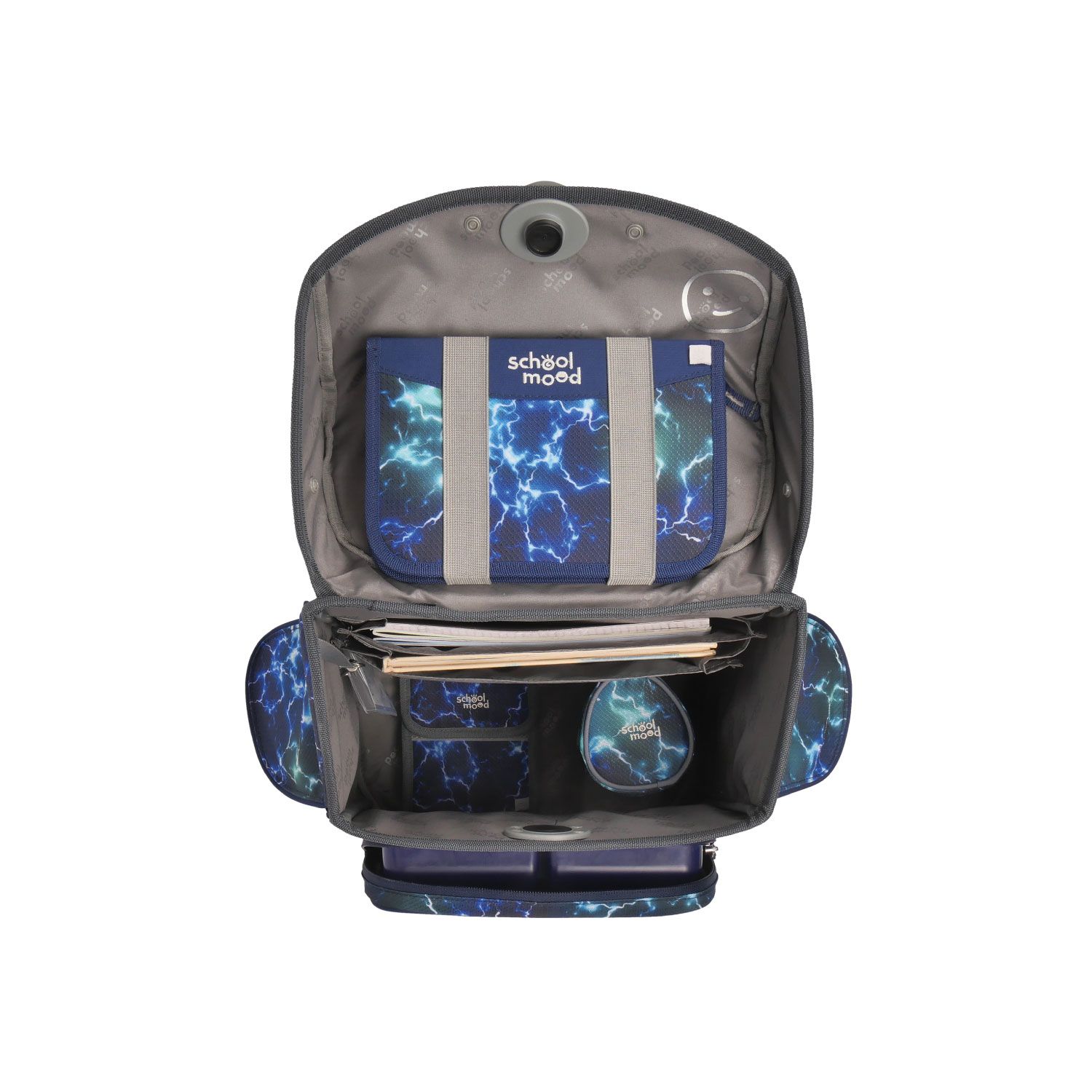 School-Mood Timeless Pro Schulranzen-Set 2025 7-tlg. Felix (Wolf)